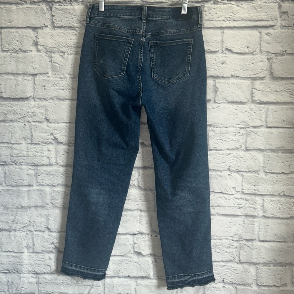 Hint of Blu high waist released hem straight leg jeans - Picture 9 of 10